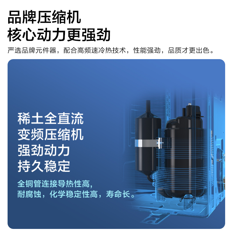 康佳（KONKA）2匹 新能效 第四代自清洁 一键节能 变频客厅空调 以旧换新 立式圆柱柜机 KFR-51LW/YC3