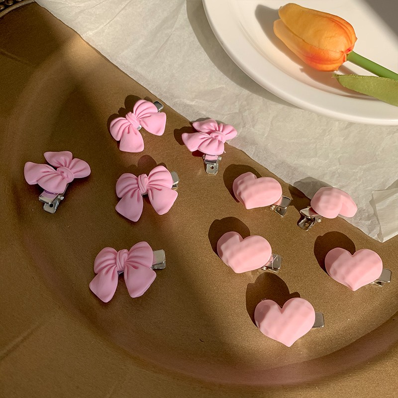 queens jewelry爱心编发发夹女刘海前额碎发神器花朵发卡网红2022年