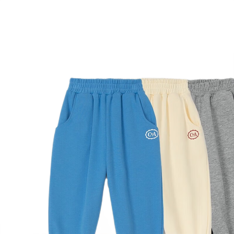 C&A品牌裤子价格走势解析，2022新款男童秋季纯色运动裤优质舒适