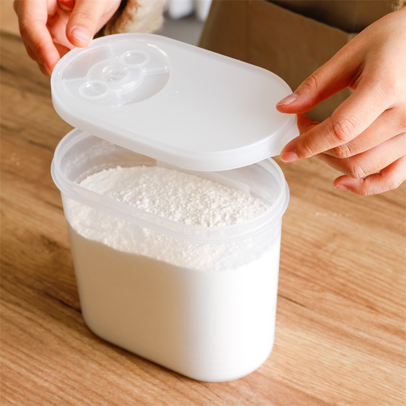 日本进口小麦粉专用密封储物罐面粉玉米面粉密封盒五谷杂粮收纳盒 密封款1.5L