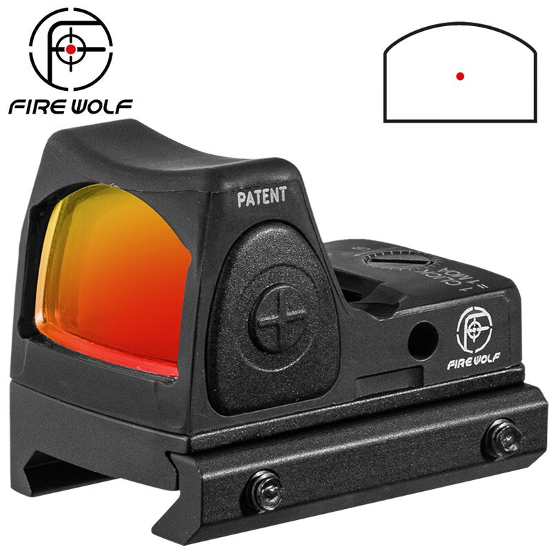 fire wolf胶合rmr虹膜尼龙纤维红点瞄准镜p1 3dg瞄准器20mm卡扣带p1底