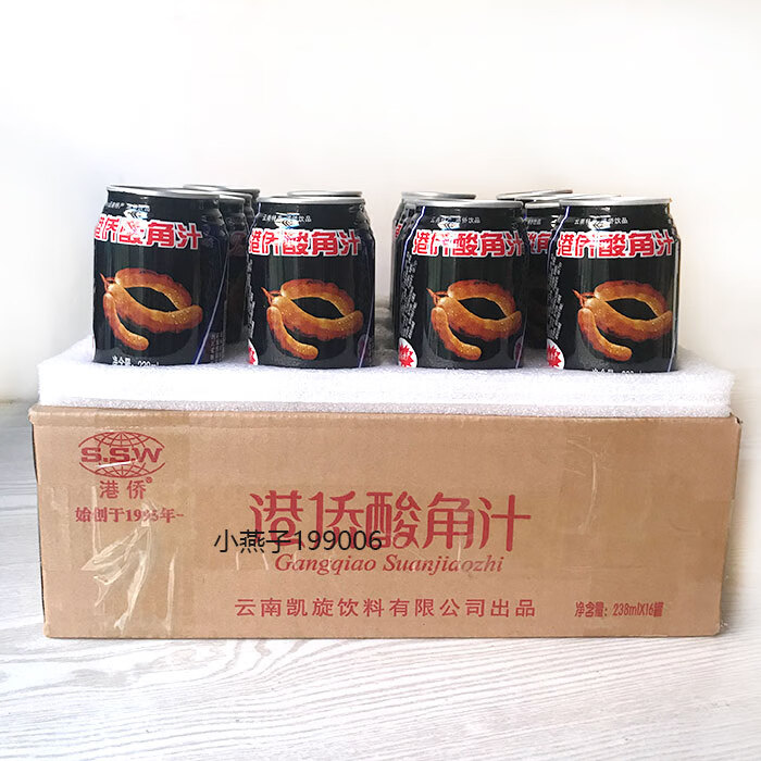 云南港侨酸角汁饮料238mlx24瓶/16瓶 云南特产酸角果汁饮料 238mlx16