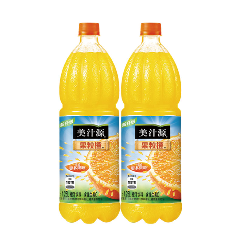 可口可乐(coca-cola)美汁源果粒橙1.