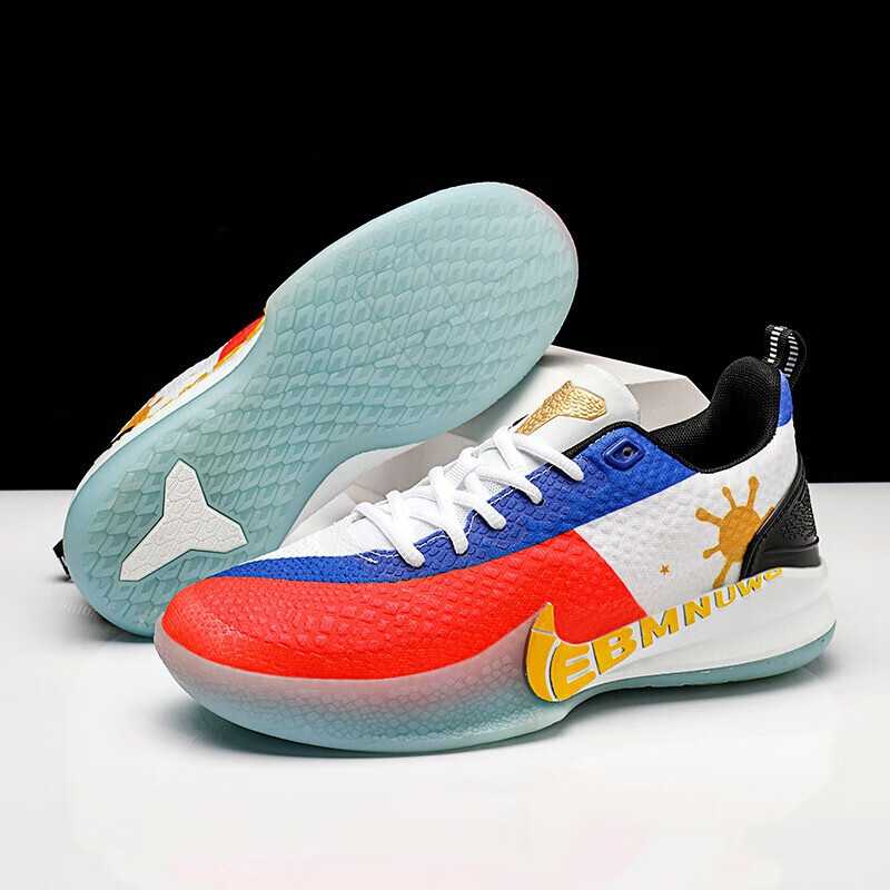 欧文8代7男士跑步鞋男鞋休闲篮球鞋男低帮实战耐磨减震摩擦有声音款