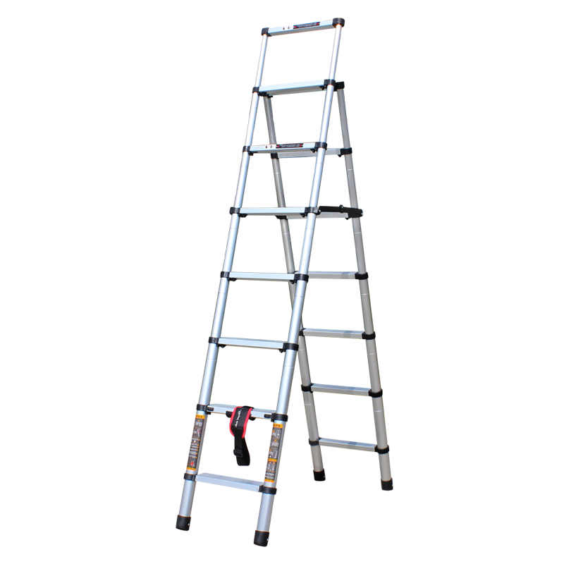 良浦 梯子家用人字梯伸缩梯梯子折叠楼梯折叠梯多功能铝合金梯子折叠家用梯家用梯子加厚收缩梯子2+2.3 B2-3