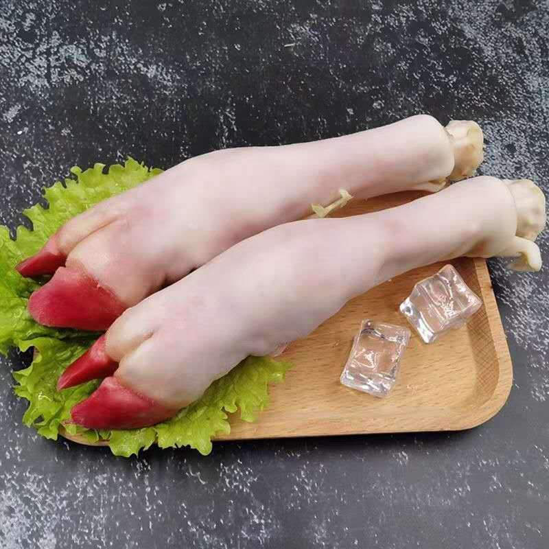 现杀新鲜生羊蹄子羊脚蹄带筋山羊蹄子肉 新鲜羊蹄1斤