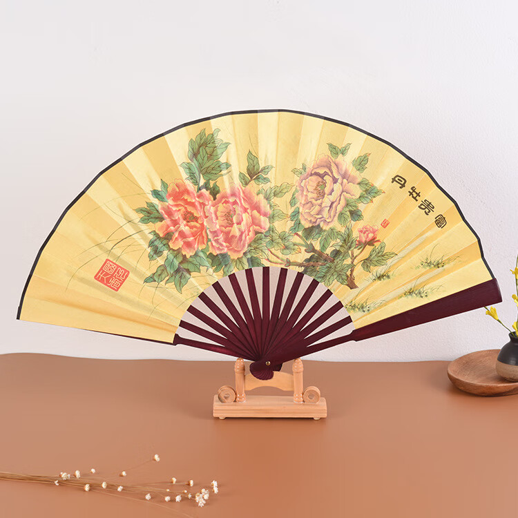 扇子木製置物 安久作