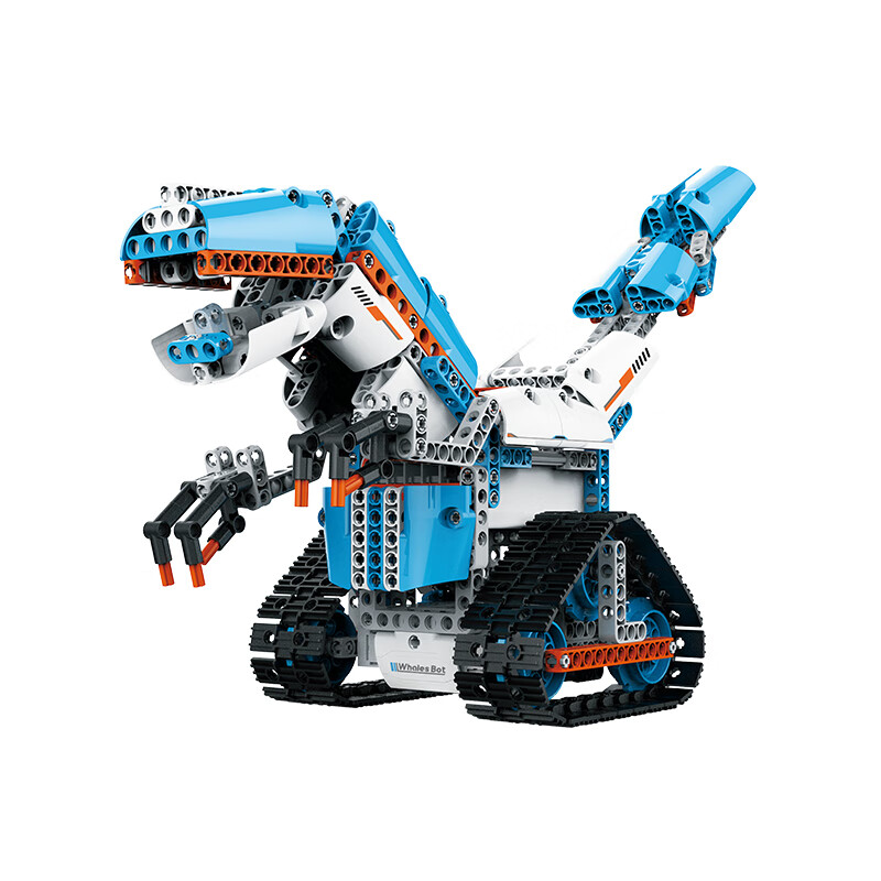 鲸鱼机器人家居装饰儿童AI智能编程积木青少年教育拼装玩具恐龙61儿童节礼物 AI-Module1（8-15）岁