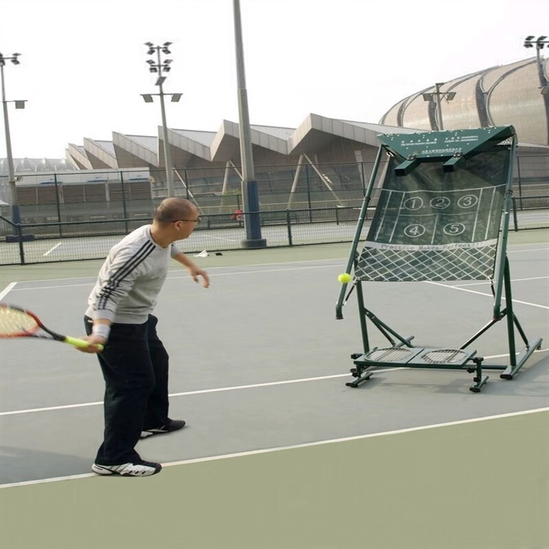 如极网球练习墙网球训练器单人打回弹网球发球机练习器家用室内反弹墙