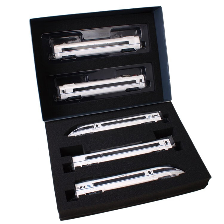 猎瑞ho中国crh和谐号动车组仿真火车高铁模型 京局 87比例列车 车厢一