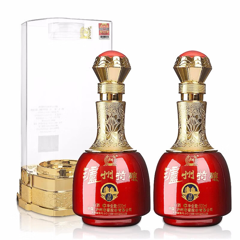 【酒厂直供】泸州老窖52度 泸州特酿500ml 白酒 双瓶