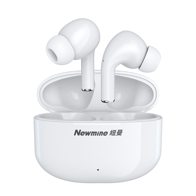 纽曼Newmine Q6 蓝牙耳机 真无线入耳式降噪音乐耳机 适用苹果安卓小米手机 运动跑步长续航 蓝牙5.1 白色