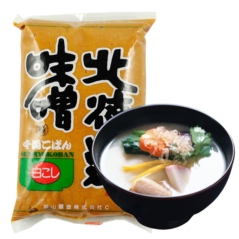 福山酿造【店长推荐】日本进口调味料 福山酿造 北海道白味噌500g家庭必备 北海道白味噌