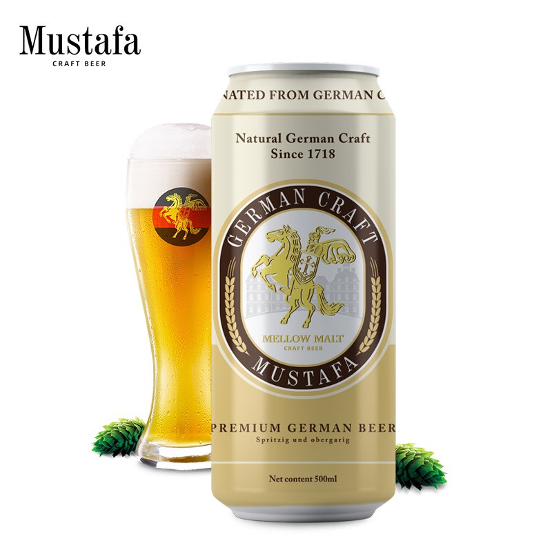 mustafa 慕尼黑精酿啤酒-骑士 500ml/罐 单瓶装 黄色瓶-骑士