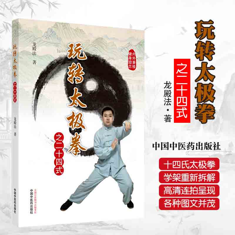 正版现货玩转太极拳之二十四式龙殿法主编拳里拳论入门知识中医养生