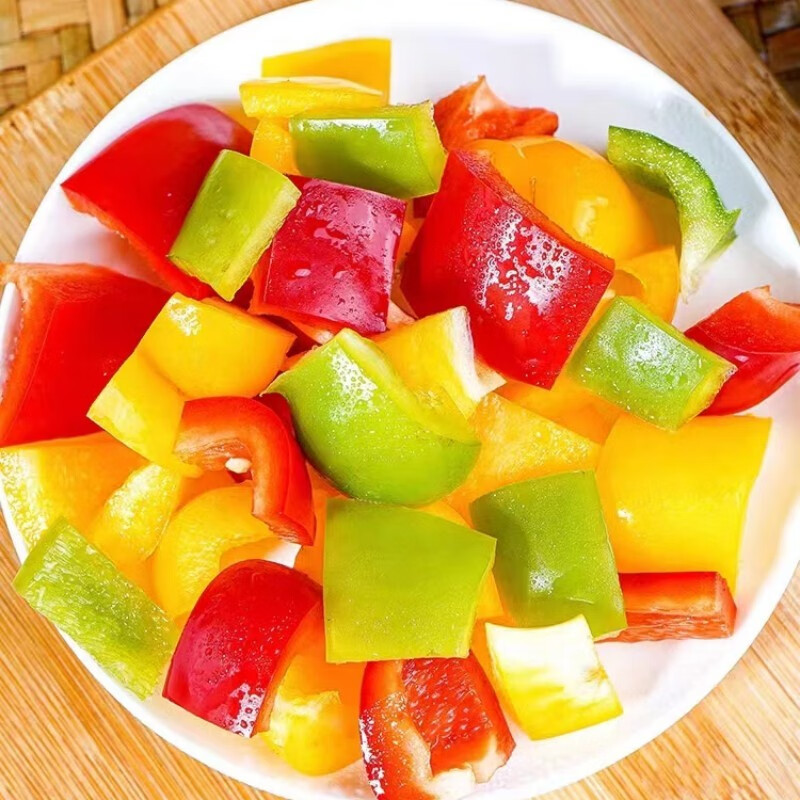 农大姐妹水果彩椒 山东五彩甜椒  七彩生吃彩椒 当季沙拉蔬菜新鲜甜椒凉拌 顺丰冷链上门4斤