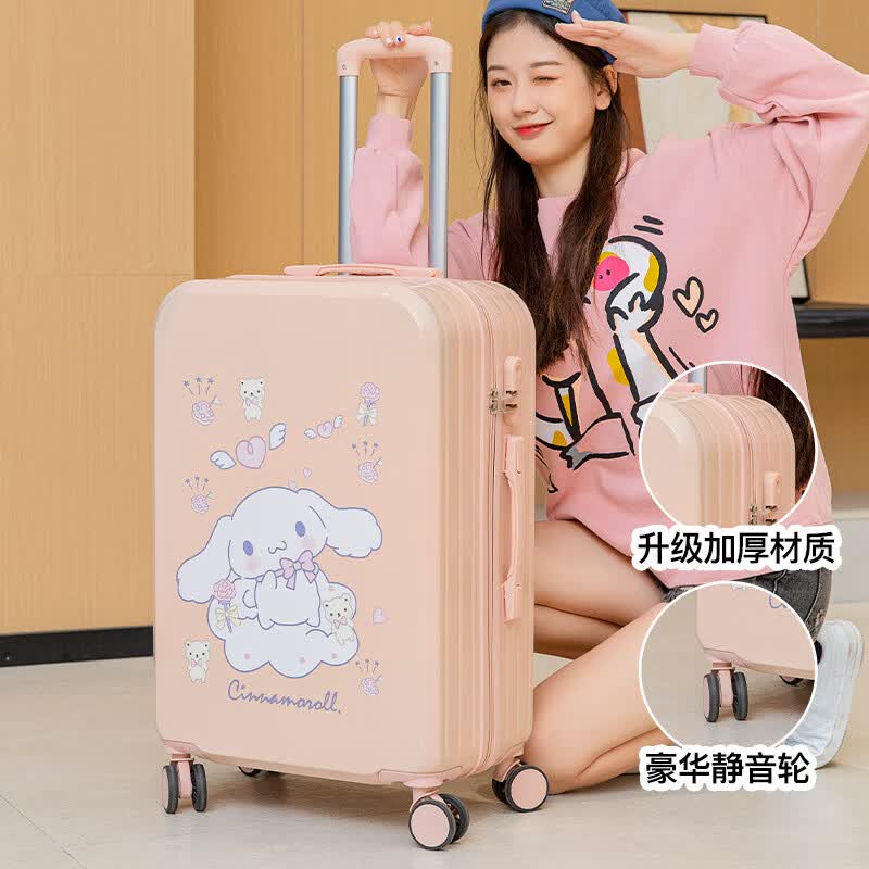 拉杆箱 铝框托运行李箱万向轮20寸行李箱铝框旅行箱万向轮女男学生密码皮箱 998款 樱花粉 小白狗 20寸高性价比高么？
