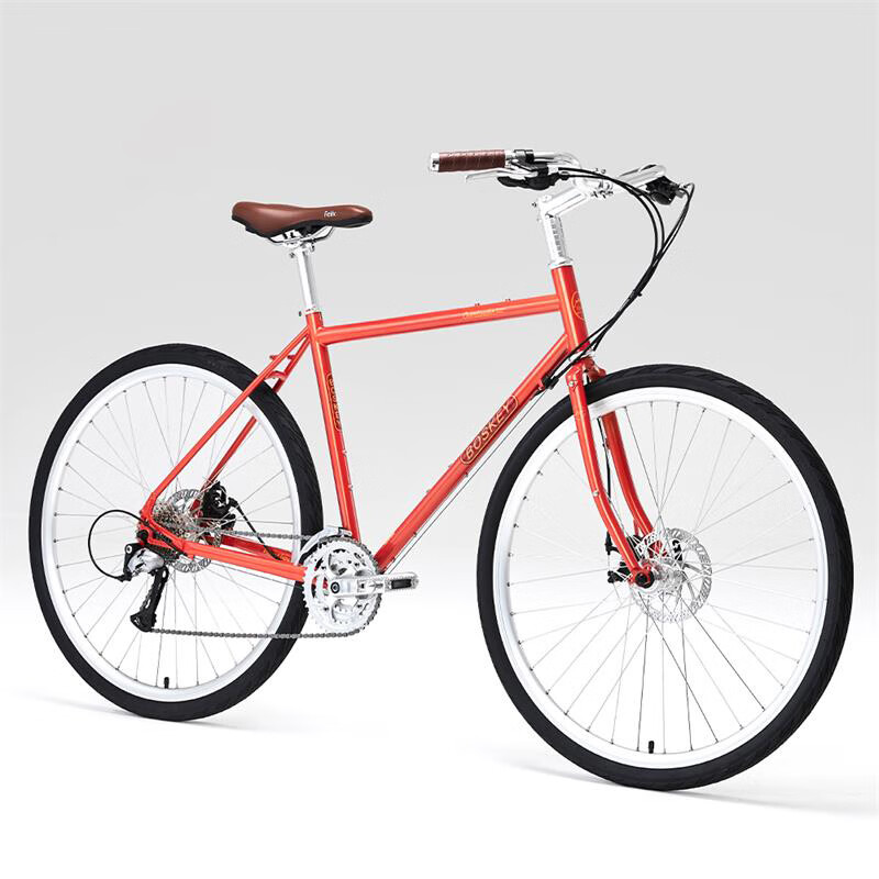 泊威尔长途旅行自行车川藏线欧蓝德铬钼钢架城市车重装旅行 【碟刹】