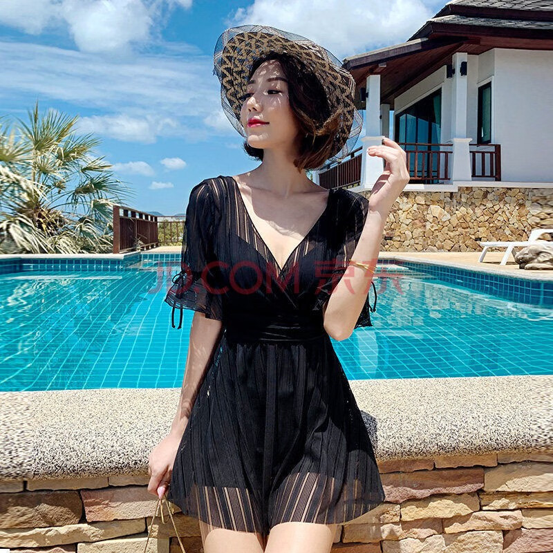 �������ţ�MANQIMEIYA��Ӿ��Ů�Ը�����ȹʽ�����ڶ��������¿�����Ȫ���з�Ӿװ ��ɫ1213(�����) XL(110-120����)