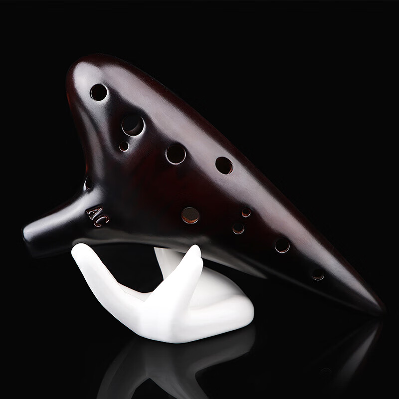 道韵道韵陶笛12孔陶笛初学入门中音C调十二孔ac熏烧瓷笛带教材