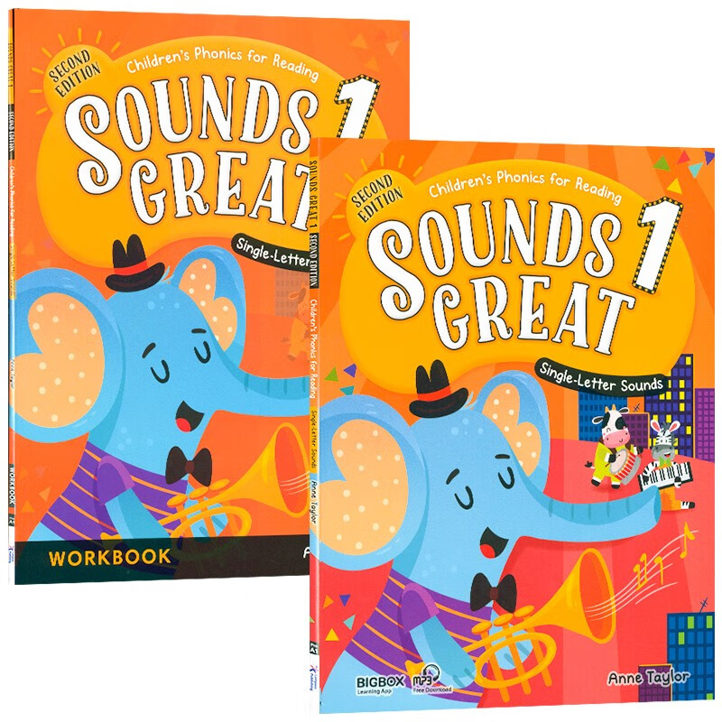 原版进口compass新版sounds great 1 2 3 4 5级phonics自然拼读教材
