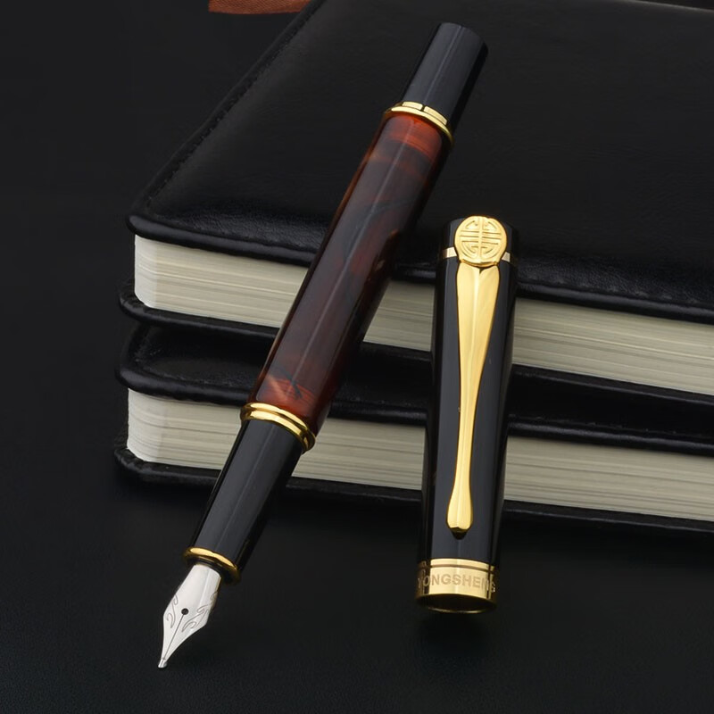 凤泊亭长刀研钢笔大铱粒手工打磨1.