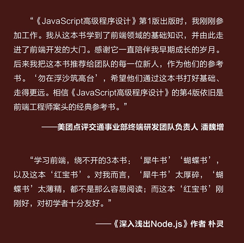 JavaScript高级程序设计 第4版(图灵出品)
