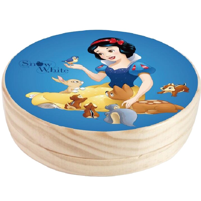 迪士尼(Disney)乳牙盒白雪公主 儿童牙齿木质收藏盒宝宝掉换牙齿保存盒古部女孩玩具DM3001A生日礼物礼品