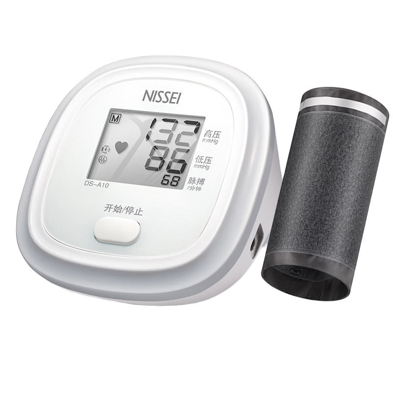 NISSEI 尼世家用血压测量仪医用高精准电子血压计上臂式测血压DS-A10 DS-A10电子血压计
