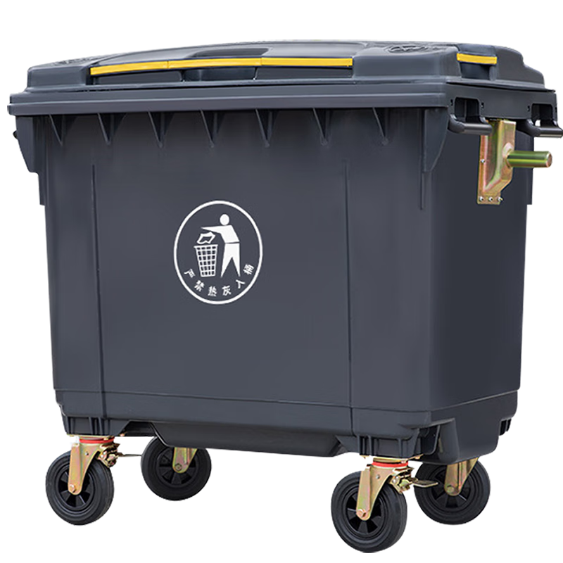 科力邦（Kelibang） 垃圾桶 戶外環(huán)衛(wèi)垃圾箱 加厚物業(yè)小區(qū)室外環(huán)保分類塑料帶蓋酒店 660L KB1209