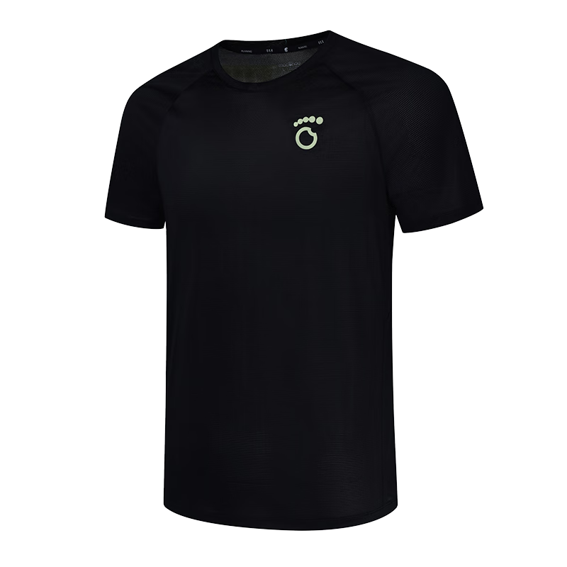 马孔多（macondo）短袖T恤7代 男女款吸湿透气 马拉松训练跑步运动短袖速干衣 男款（黑色） L