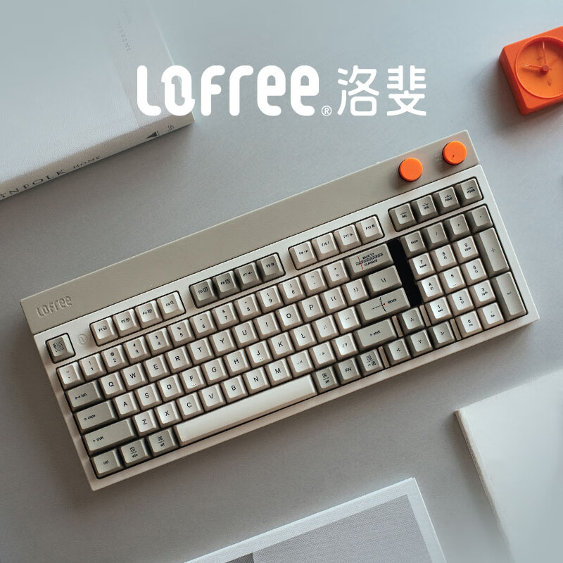 洛斐(lofree)小方三模热插拔客制化机械键盘办公无线蓝牙游戏键