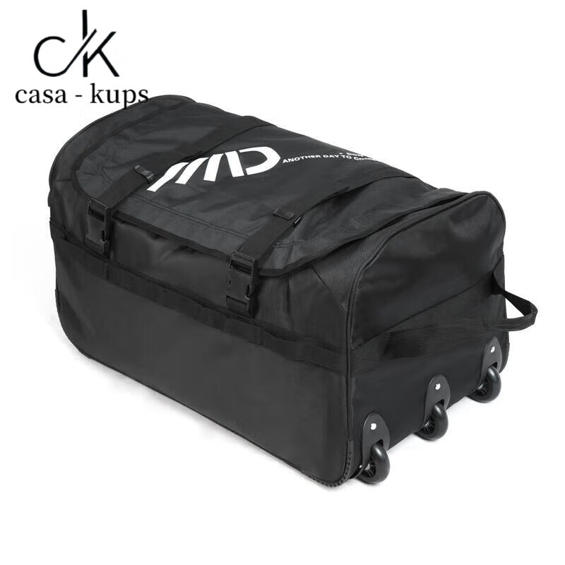 casa-kupsCK旅行包大容量拖轮袋行李包可折叠户外帐篷包航空托运包搬家包 黑色 大
