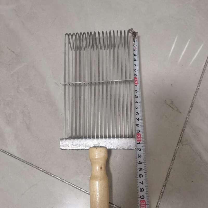 木柄羊毛梳子钢丝羊毛耙子刷羊绒耙子畜牧器畜牧工具羊绒抓子梳子 木