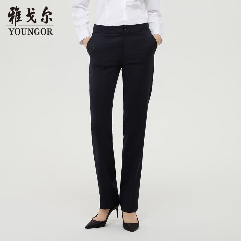 雅戈尔（YOUNGOR）套西裤子女西服裤西装裤西裤含羊毛耐穿不易皱商场同款秋冬季保暖 藏青 170/78A怎么看?