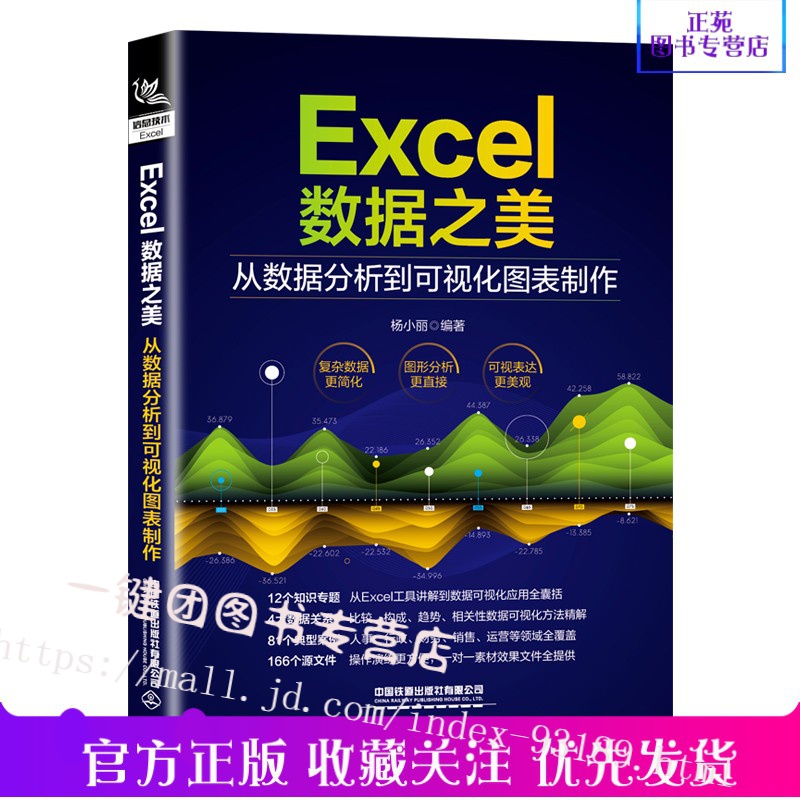 【正版新书】Excel数据之美 从数据分析到可视化图表制作 杨小丽著办公应用自动化技术计算机技术