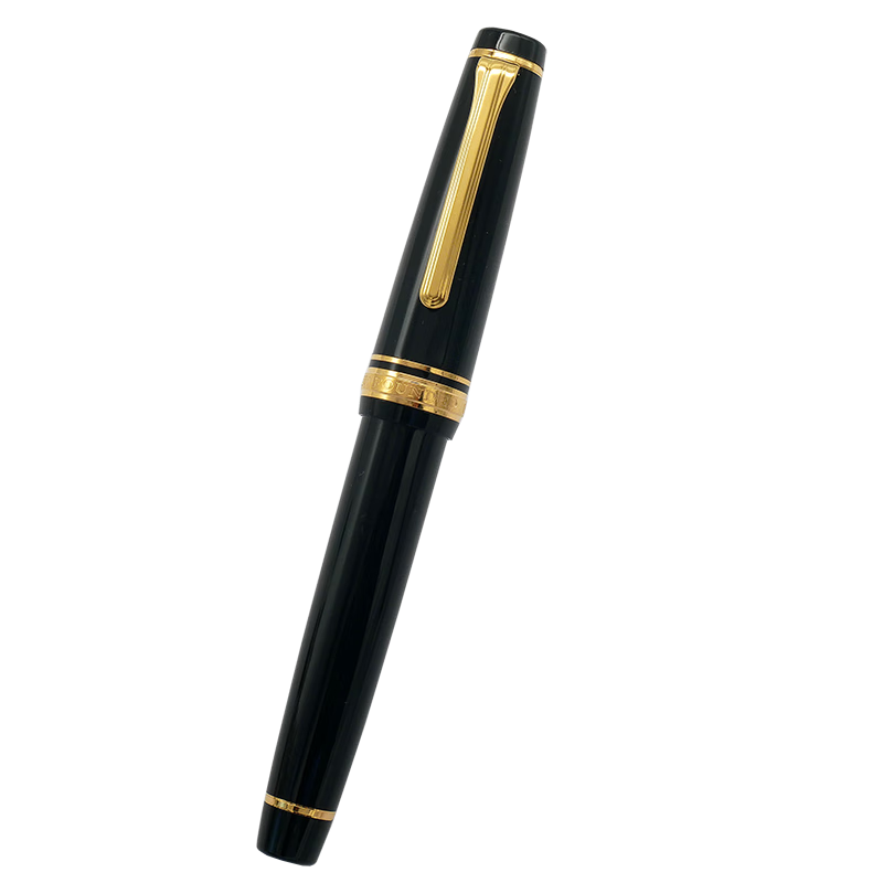 SAILOR大型21K金筆魚雷鋼筆平頂雙色尖SAILOR主打經(jīng)典款鋼筆商務(wù)禮品 圓頭透明金 MF