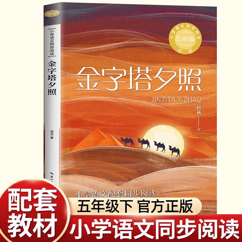 正版金字塔夕照 穆青著 小学五年级下册语文同步阅读 长江文艺出版社