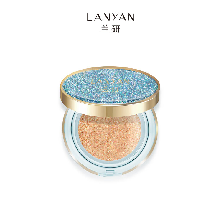 兰研人参润肤焕颜滋润遮瑕持久不易脱妆不卡粉亮肤色彩气垫bb霜cc霜 象牙白【赠散粉+随机唇釉+试色卡+粉扑】