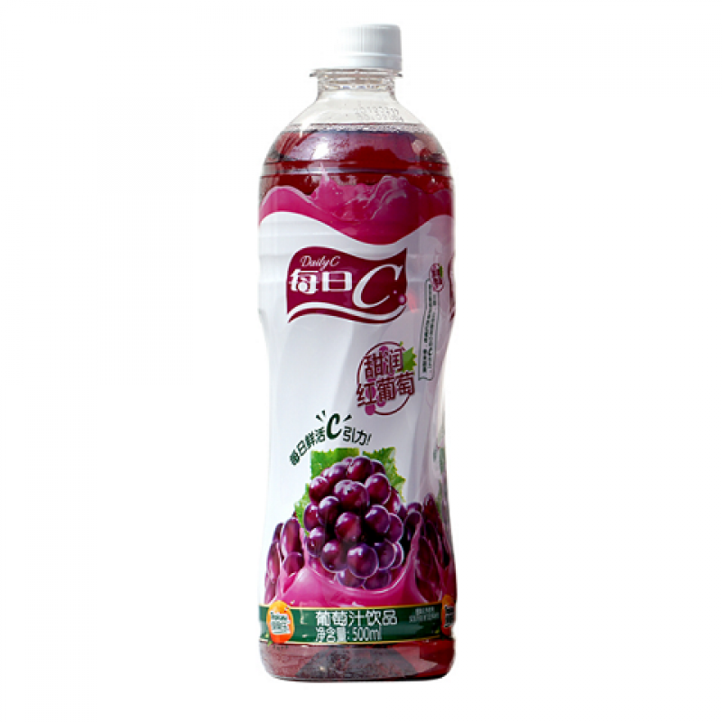 康师傅每日c  500ml*15瓶 康师傅 每日c红葡萄 整 果汁 甜润红葡萄