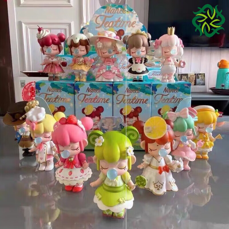 盲盒下午茶潮玩高颜值四代娃娃摆件小女生小公主生日 隐藏款(薄荷冰沙
