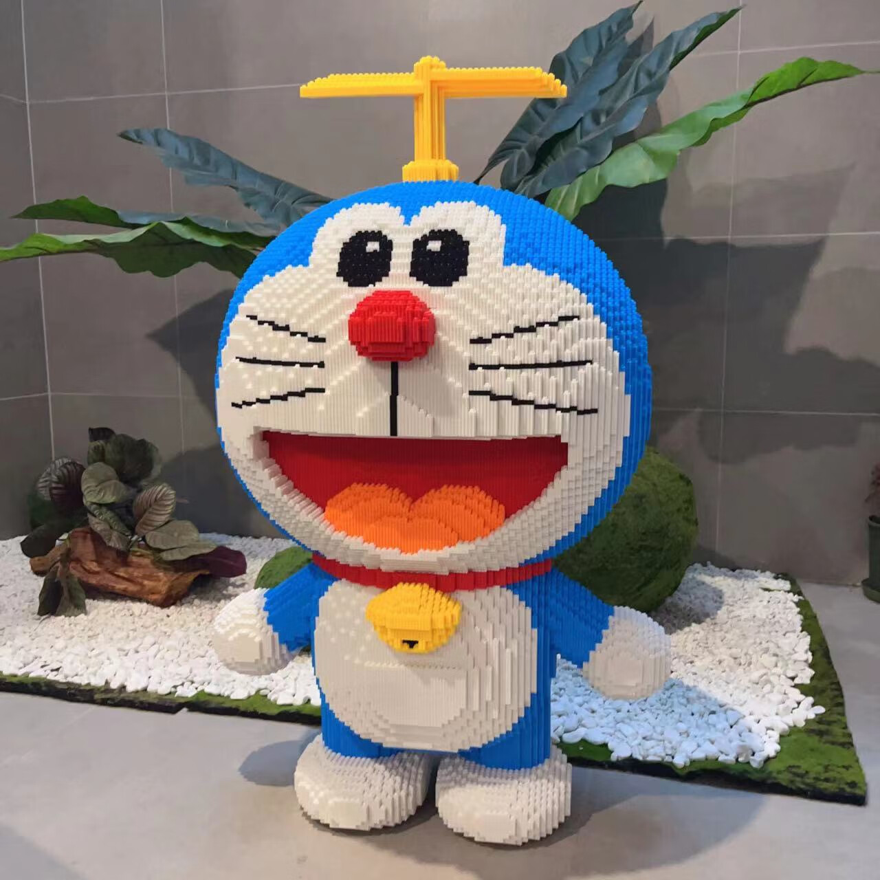 乐高巨大哆啦a梦拼插积木小颗粒高难度益·智拼装玩具女孩礼物新年摆