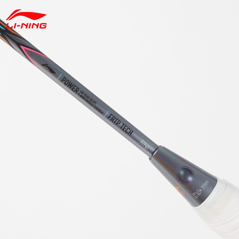 李宁（LI-NING）羽毛球拍雷霆80light 谌龙同款全碳纤维专业进攻控制大赛球拍单拍 雷霆80 黑金4Ug5 送定制穿线+手胶