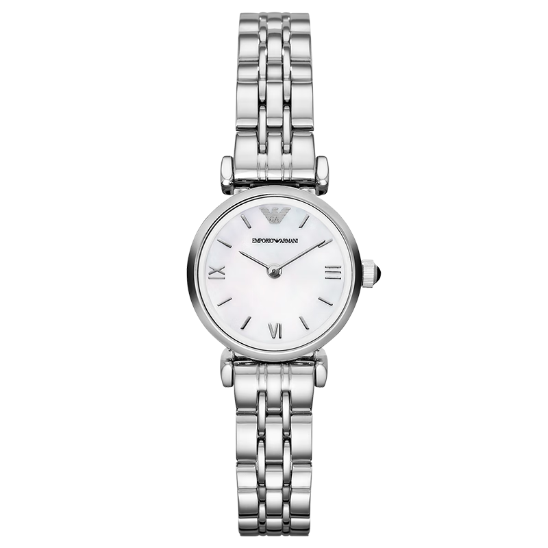 安普里奥·阿玛尼（Emporio Armani）手表女士白月光系列贝母表盘简约石英腕表生日礼物送女友AR1763