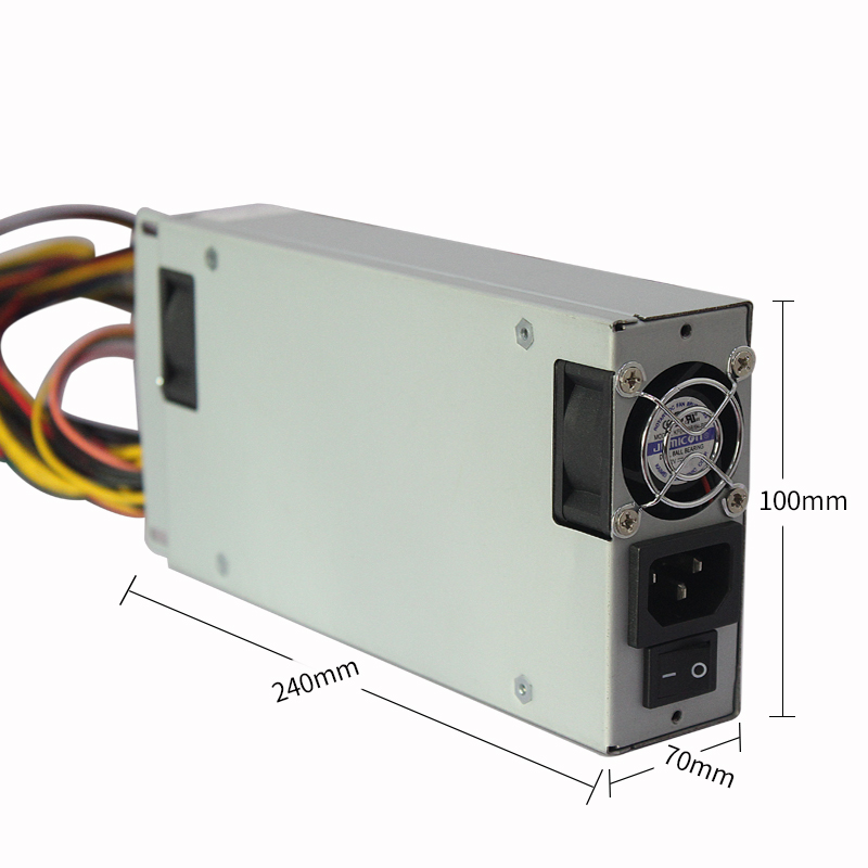 1u服务器电源额定功率400w双8pin肯为1u工控机箱电源