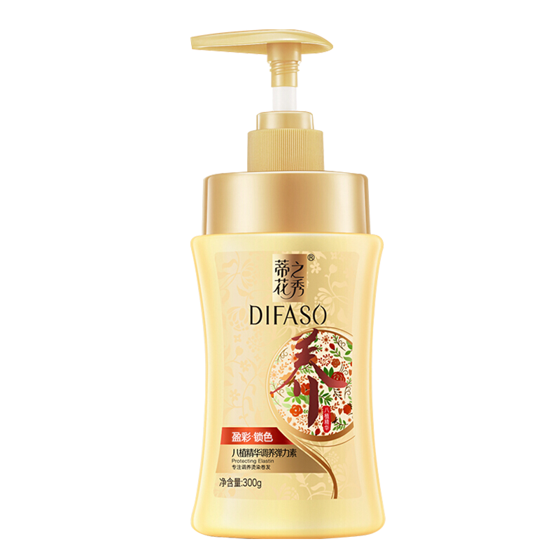 蒂花之秀八植精華調(diào)養(yǎng)發(fā)絲 護(hù)發(fā)柔順滋養(yǎng)彈力素盈潤魅卷修護(hù)受損300g 八植彈力素盈潤魅卷300g