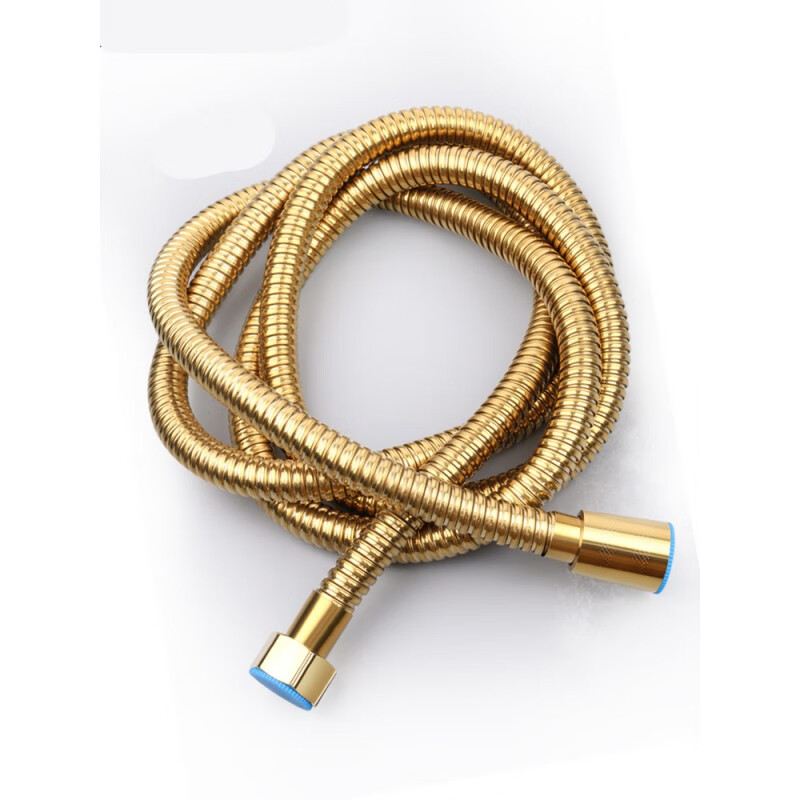 千惠侬花洒水管软管淋雨软管花洒水管金色不锈钢防爆淋浴喷头水管软管