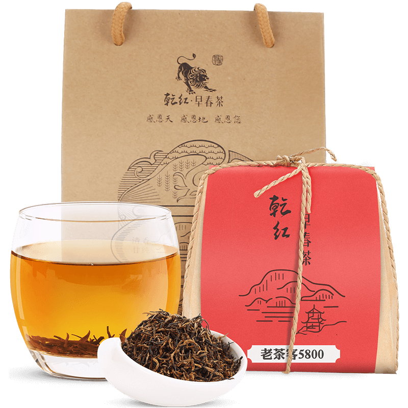 乾红 茶叶 2023新茶现货 其他红茶宜兴特级红茶5800老茶客纸包装250g