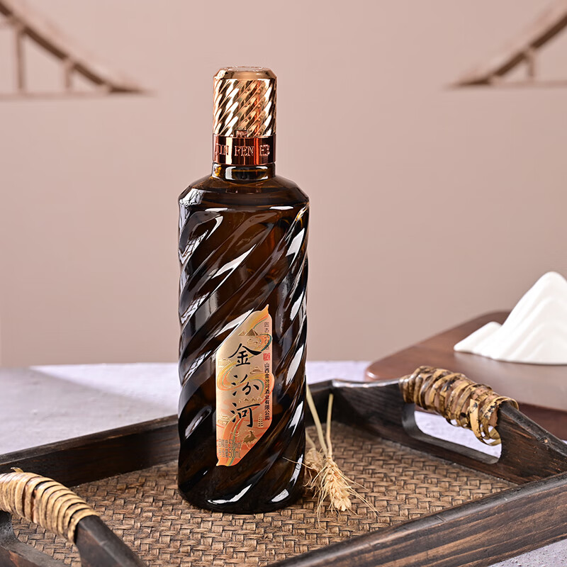 金汾河丝路传奇 53度 500ml 清香型白酒 收藏自饮宴请送礼年货节 光瓶酒 53度 500mL 1瓶 单瓶光瓶装 53度