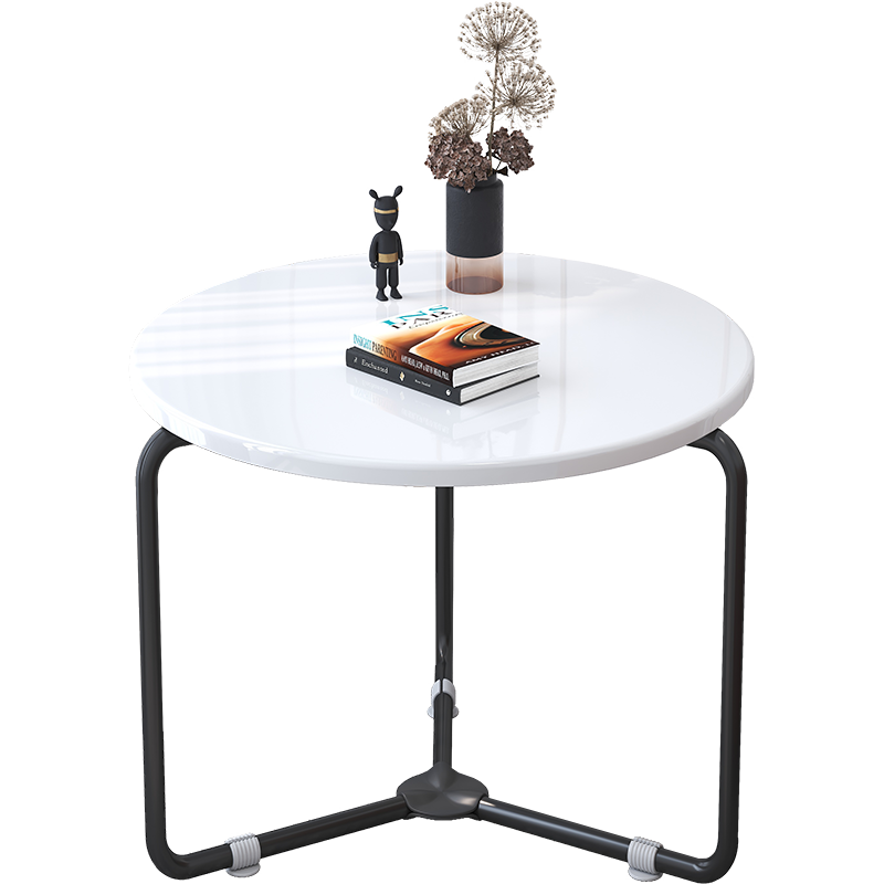 佳家林边几小户型家用客厅边几简约轻奢现代创意网红边桌简易小桌子茶几 【曲腿桌】雅白色40cm